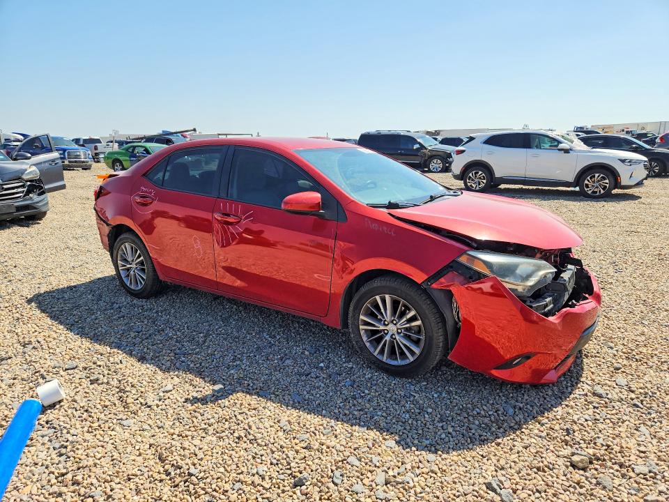 2014 Toyota Corolla VIN 5YFBURHE3EP040197 COPART salvage auction — FRONT END, Tx - Salvage Vehicle Title, sold $2,850 on 2026-07-14 (photo 4)