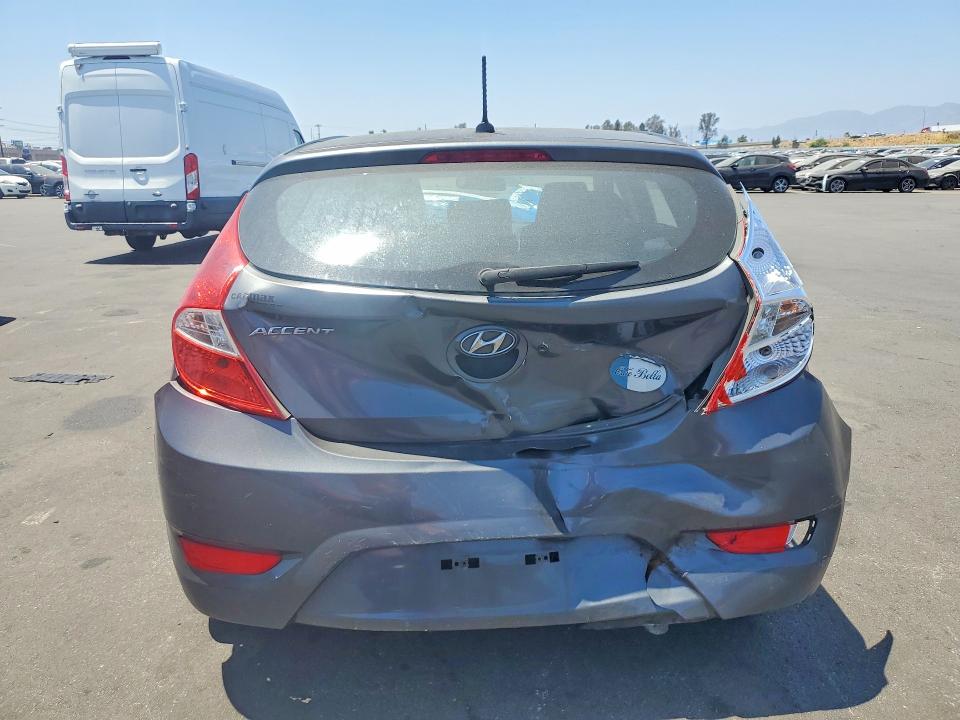 2012 Hyundai Accent VIN KMHCT5AEXCU015013 COPART salvage auction — FRONT END, Ca - Salvage Certificate, sold $575 on 2026-07-13 (photo 6)