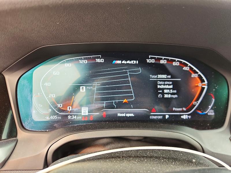 2021 BMW M4 VIN WBA53AT03MCH02364 COPART salvage auction — MINOR DENT/SCRATCHES, Nj - Cert Of Title-Salvage, sold $17,600 on 2026-07-28 (photo 9)