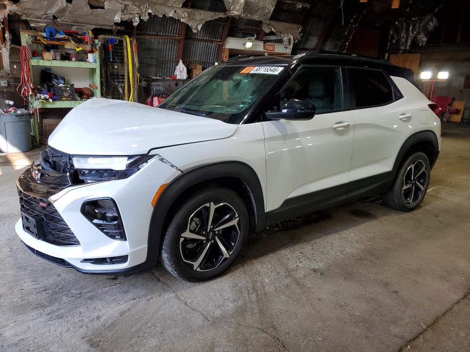 2023 Chevrolet Trailblazer VIN KL79MUSL9PB177300 COPART salvage auction — FRONT END, Ny - Mv-907A Salvage Certificate, sold $3,350 on 2026-07-13 (photo 1)