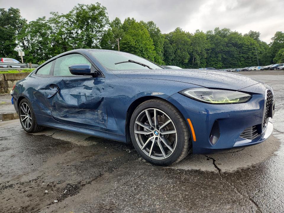 2021 BMW 4 series VIN WBA73AP03MCH00570 COPART salvage auction — SIDE, Ny - Mv-907A Salvage Certificate, sold $16,600 on 2026-08-13 (photo 4)