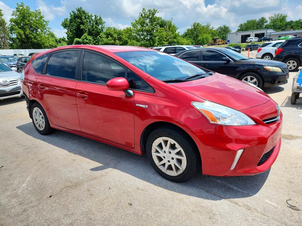 2012 Toyota Prius VIN JTDZN3EU7C3030461 COPART salvage auction — HAIL, Salvage Title, sold $175 on 2026-07-28 (photo 4)