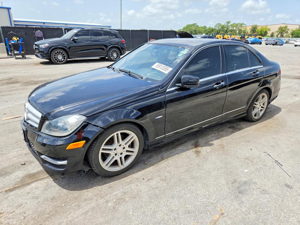 2012 Mercedes-benz VIN WDDGF4HB6CR224552 COPART salvage auction — FRONT END, Fl - Certificate Of Title, sold $3,550 on 2026-07-28 (photo 1)