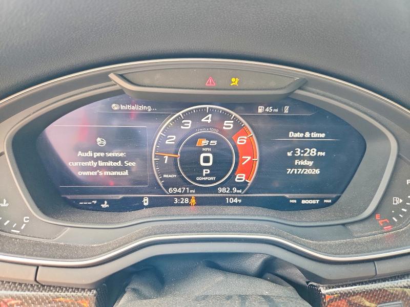 2019 Audi Rs5 VIN WAUB4CF53KA052122 COPART salvage auction — SIDE, NM - CERT OF TITLE-SALVAGE (P), sold $450 on 2026-07-23 (photo 9)