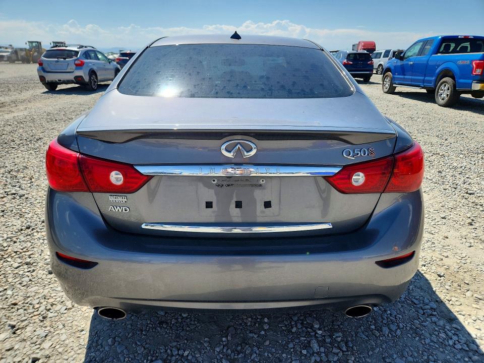 2015 Infiniti Q50 VIN JN1BV7AR5FM406862 COPART salvage auction — HAIL, Salvage Title, sold $7,000 on 2026-07-28 (photo 6)