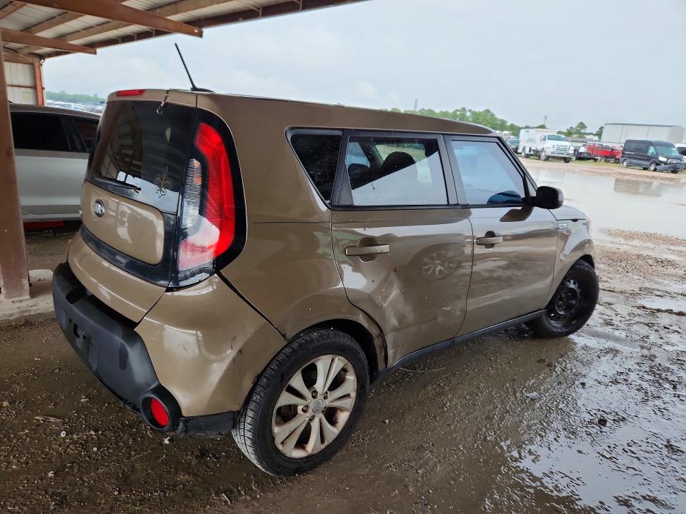 2015 Kia Soul VIN KNDJP3A59F7197665 COPART salvage auction — SIDE, TX - CERTIFICATE OF TITLE, sold $1,150 on 2026-07-17 (photo 3)