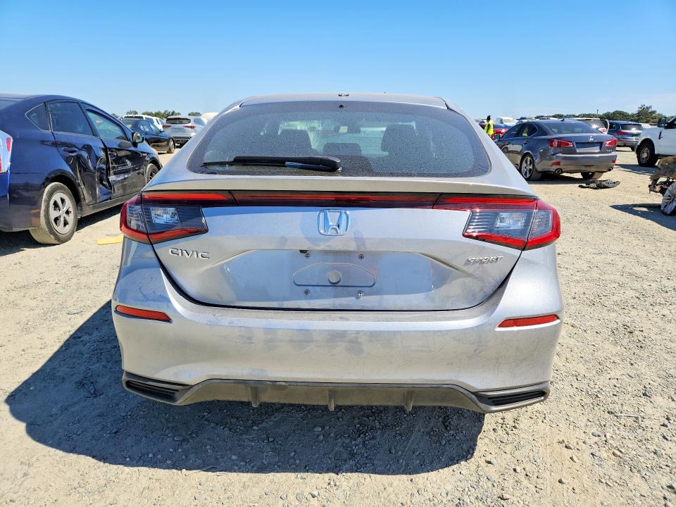 2024 Honda Civic VIN 19XFL2H80RE016467 COPART salvage auction — FRONT END, Ca - Salvage Certificate, sold $9,600 on 2026-08-25 (photo 6)