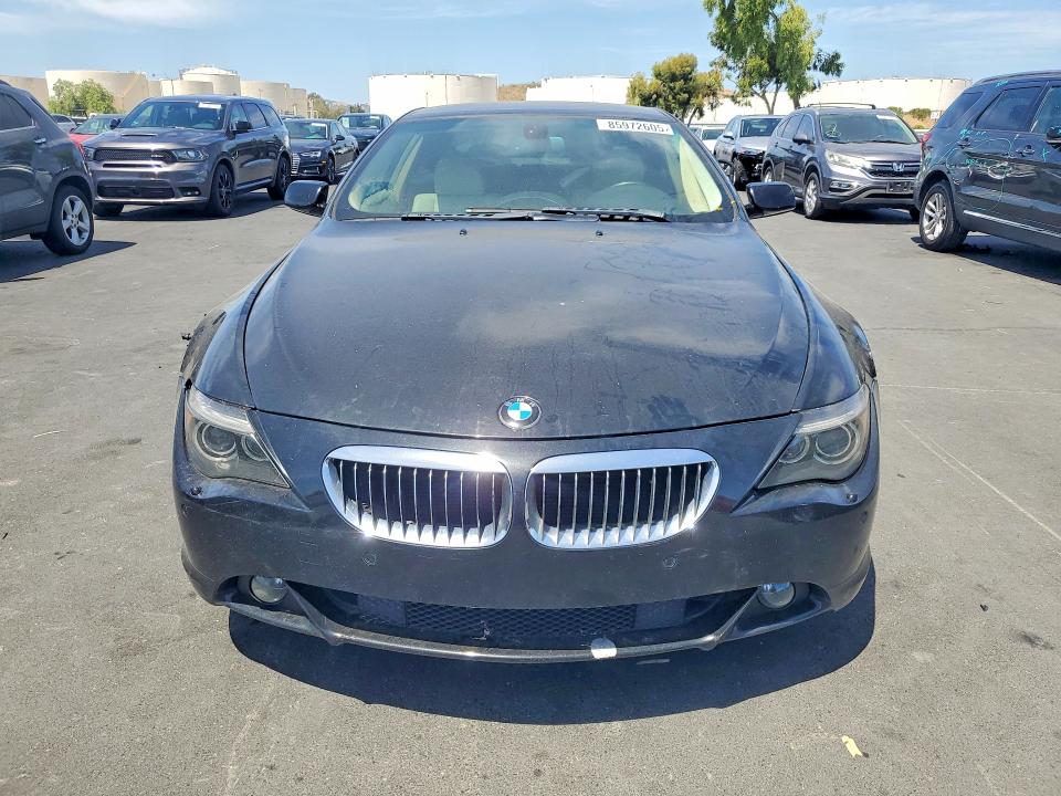 2006 BMW 6 series VIN WBAEH13476CR49844 COPART salvage auction — REAR END, Ca - Salvage Certificate, sold $300 on 2026-07-13 (photo 5)