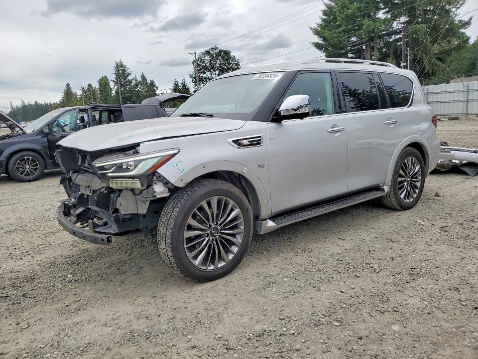2019 Infiniti Qx80 VIN JN8AZ2NE0K9238721 COPART salvage auction — FRONT END, Salvage Title, sold $625 on 2026-07-24 (photo 1)