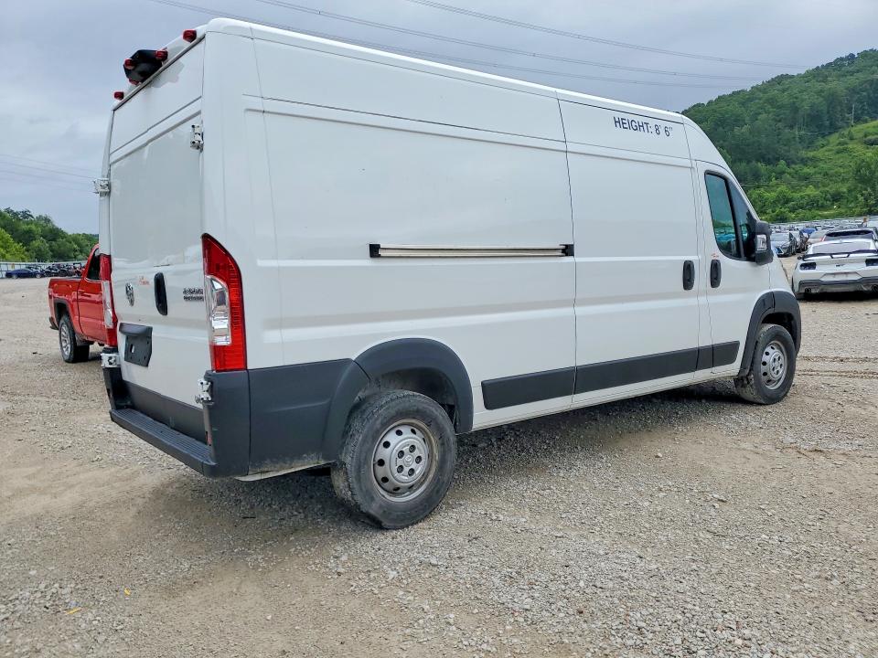 2023 Ram Promaster 2500 VIN 3C6LRVDG9PE598640 COPART salvage auction — FRONT END, Va - Cert Of Title - Salvage, sold $14,500 on 2026-10-01 (photo 3)