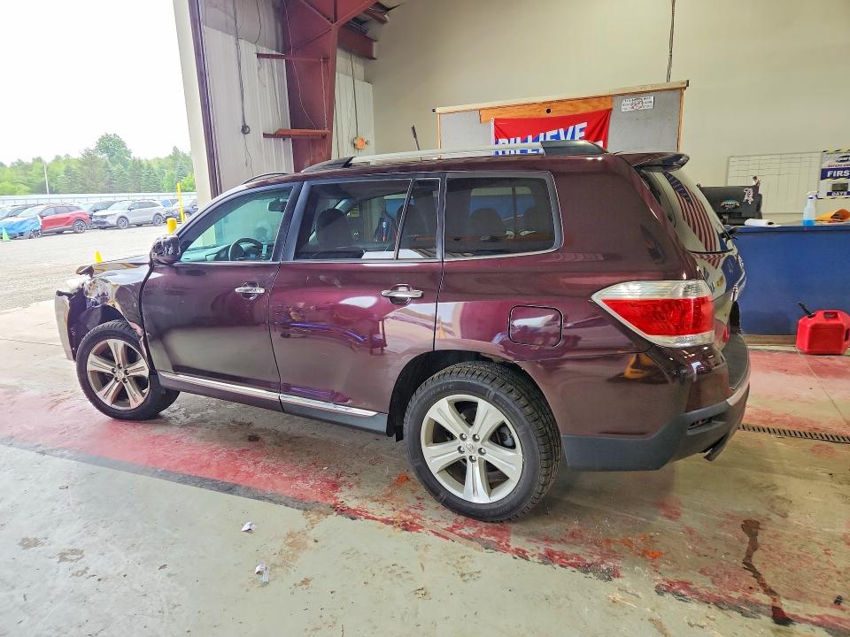 2012 Toyota Highlander VIN 5TDDK3EH2CS158904 COPART salvage auction — FRONT END, Ny - Mv-907A Salvage Certificate, sold $550 on 2026-07-20 (photo 2)