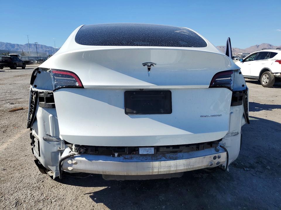 2021 Tesla Model y VIN 5YJYGDEE9MF160332 COPART salvage auction — SIDE, Nv - Salvage Title, sold $150 on 2026-07-21 (photo 6)