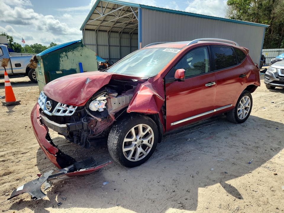 2013 Nissan Rogue VIN JN8AS5MT6DW511137 COPART salvage auction — FRONT END, Fl - Cert Of Title Slvg Rebuildable, sold $175 on 2026-07-31 (photo 1)