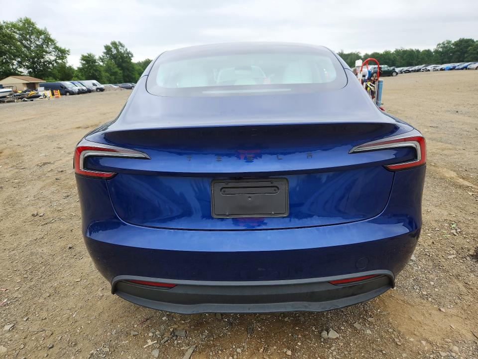 2026 Tesla Model 3 VIN 5YJ3E1EA1TF117615 COPART salvage auction — FRONT END, Nj - Cert Of Title-Salvage, sold $15,600 on 2026-09-09 (photo 6)