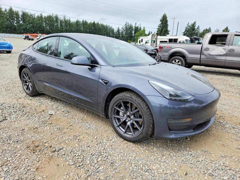 2023 Tesla Model 3 VIN 5YJ3E1EA5PF676297 COPART salvage auction — REAR END, Wa - Bill Of Sale, sold $6,700 on 2026-07-31 (photo 4)