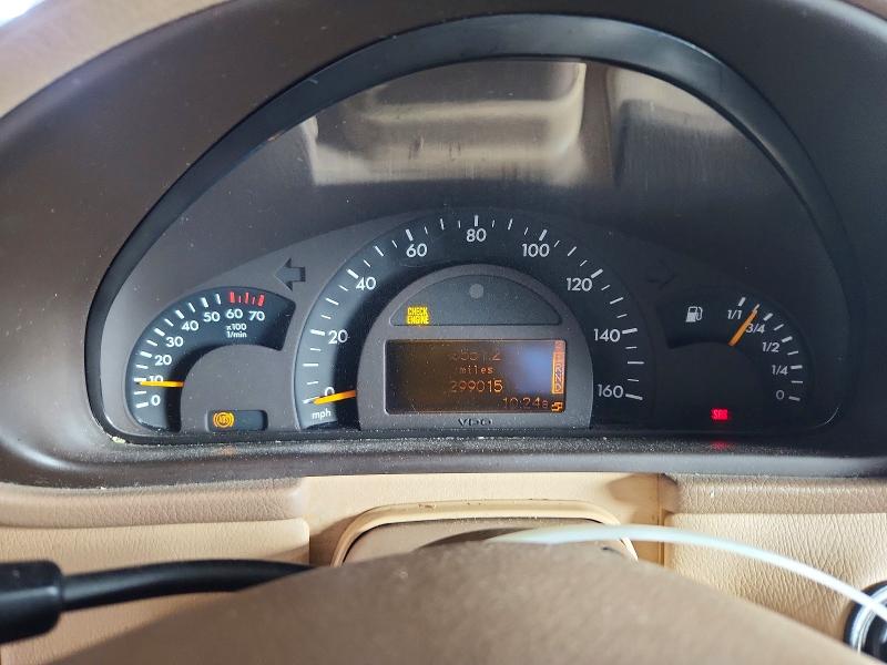 2002 Mercedes-benz C class VIN WDBRF64J22F249121 COPART salvage auction — FRONT END, CA - SALVAGE CERTIFICATE, sold $250 on 2026-07-27 (photo 9)