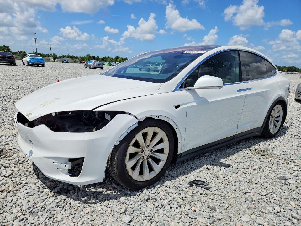 2016 Tesla Model x VIN 5YJXCBE2XGF027827 COPART salvage auction — FRONT END, MA - CERTIFICATE OF TITLE (P), sold $6,900 on 2026-07-31 (photo 1)