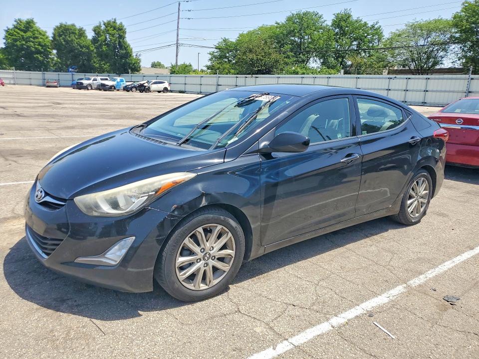 2014 Hyundai Elantra VIN KMHDH4AE8EU171893 COPART salvage auction — FRONT END, Oh - Cert Of Title-Salvage, sold $625 on 2026-07-10 (photo 1)