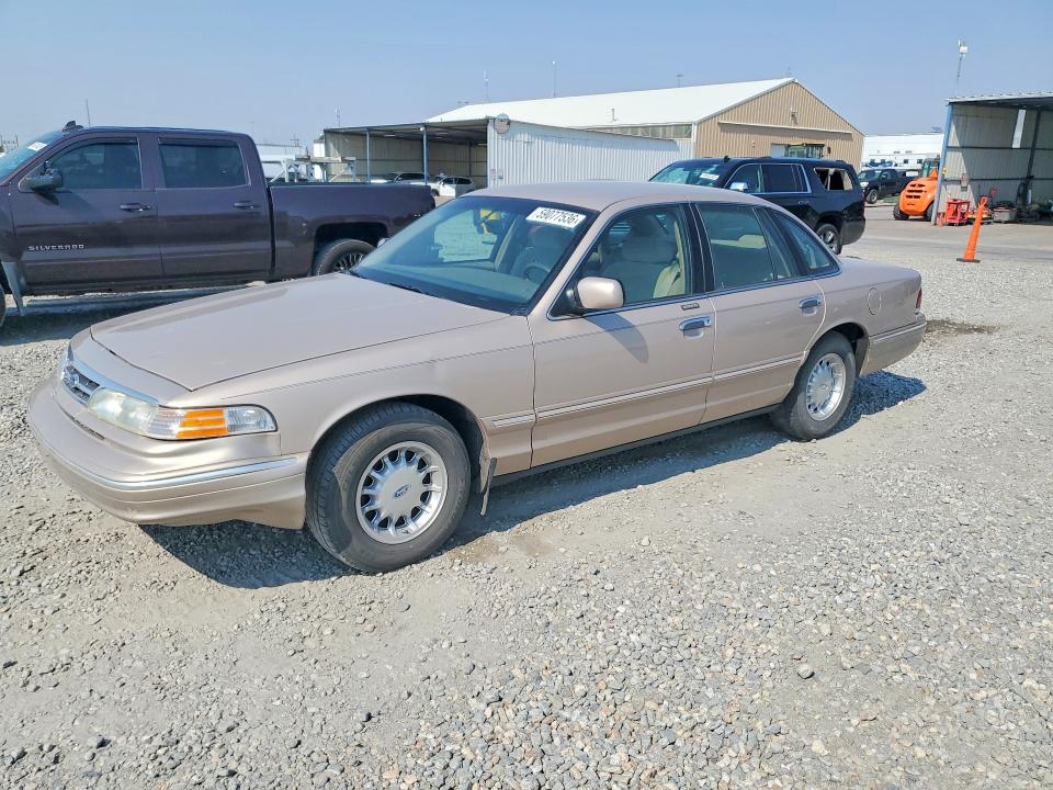 1997 Ford Crown victoria VIN 2FALP74W3VX228086 COPART salvage auction — FRONT END, Co - Salvage Title, sold $350 on 2026-07-23 (photo 1)