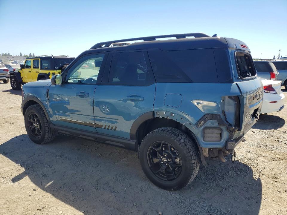 2021 Ford Bronco sport VIN 3FMCR9F99MRA13523 COPART salvage auction — REAR END, Ca - Salvage Certificate, sold $10,100 on 2026-08-18 (photo 2)