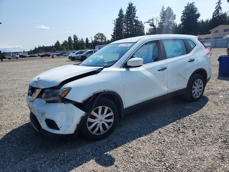 2016 Nissan Rogue VIN KNMAT2MV9GP594098 COPART salvage auction — FRONT END, Wa - Bill Of Sale, sold $850 on 2026-07-31 (photo 1)