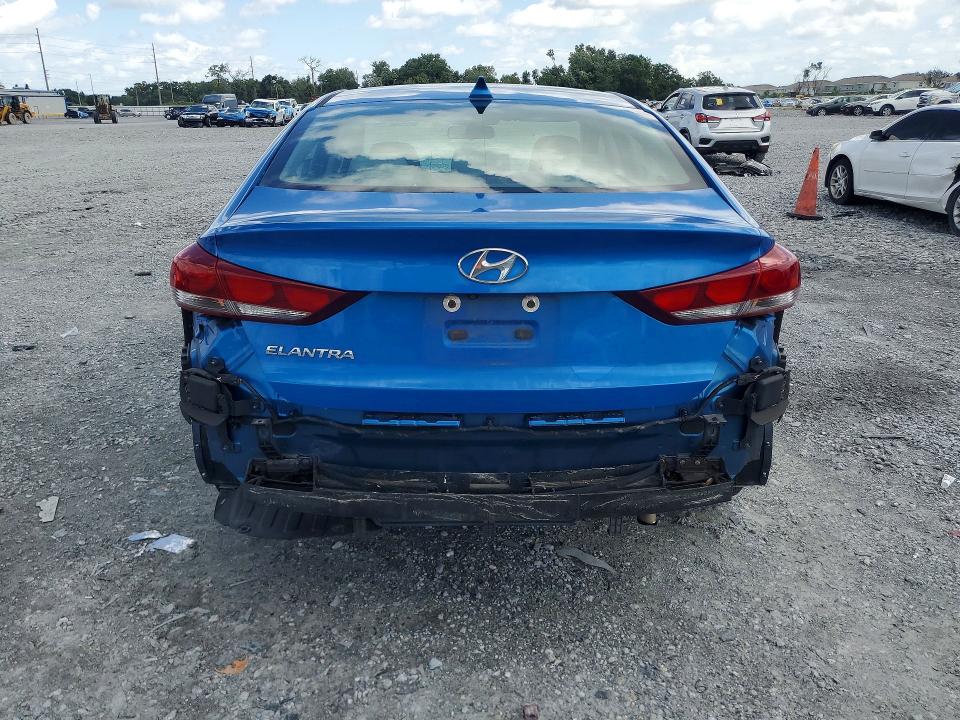 2018 Hyundai Elantra VIN KMHD84LF6JU473831 COPART salvage auction — REAR END, FL - CERTIFICATE OF TITLE, sold $725 on 2026-07-28 (photo 6)