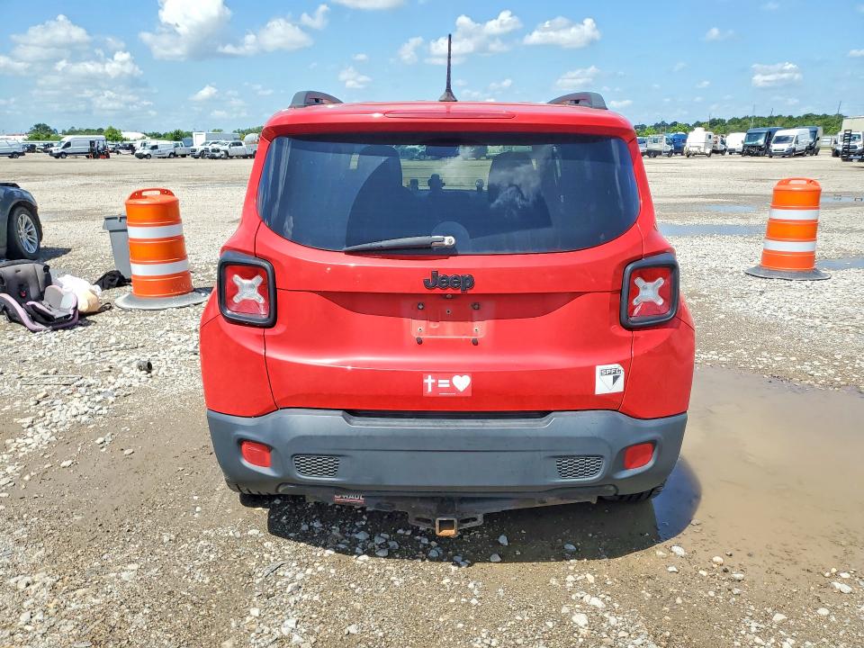 2017 Jeep Renegade VIN ZACCJABB9HPF99534 COPART salvage auction — FRONT END, Pa - Certificate Of Salvage, sold $850 on 2026-07-27 (photo 6)