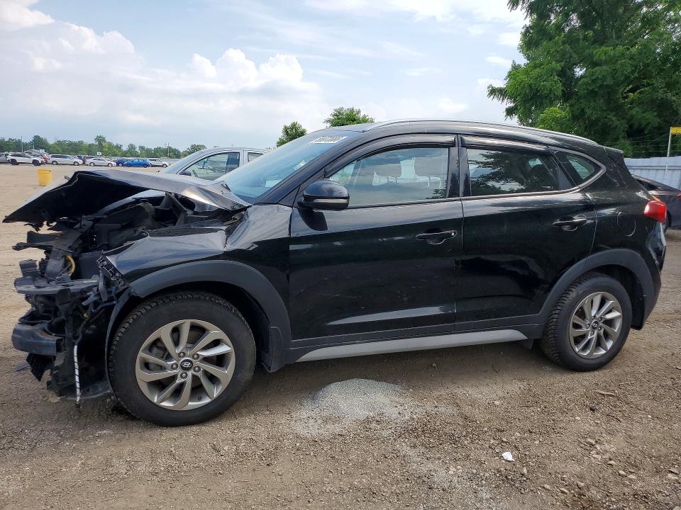 2018 Hyundai Tucson VIN KM8J3CA48JU619255 COPART salvage auction — FRONT END, ON - PERMIT SALVAGE, sold $2,100 on 2026-07-28 (photo 1)
