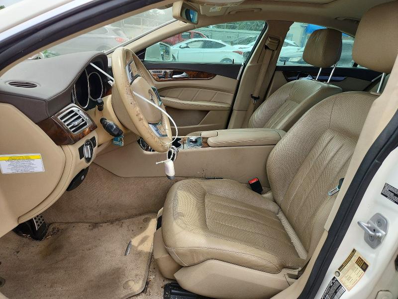 2012 Mercedes-benz Cls-klasse VIN WDDLJ9BBXCA055069 COPART salvage auction — WATER/FLOOD, KS - CERT OF TITLE-SALVAGE, sold $175 on 2026-08-05 (photo 7)