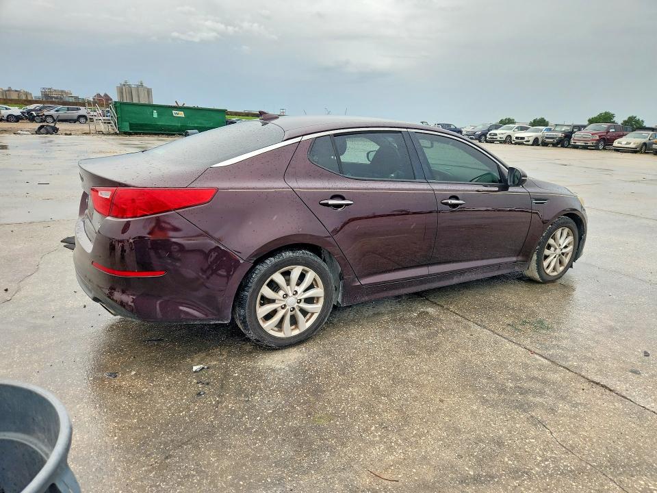 2014 Kia Optima VIN 5XXGN4A74EG291028 COPART salvage auction — MINOR DENT/SCRATCHES, LA - CERTIFICATE OF TITLE (P), sold $3,000 on 2026-07-29 (photo 3)