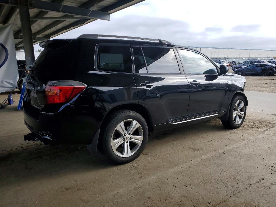 2008 Toyota Highlander VIN JTEES43A282099766 COPART salvage auction — FRONT END, CA - SALVAGE CERTIFICATE, sold $1,400 on 2026-07-14 (photo 3)