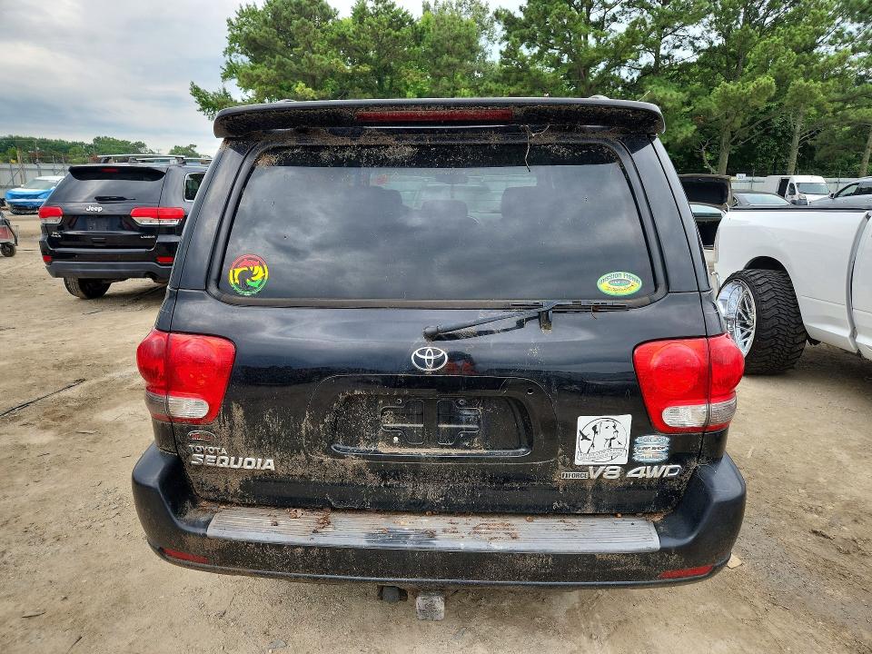 2006 Toyota Sequoia VIN 5TDBT48A36S272049 COPART salvage auction — MECHANICAL, Va - Certificate Of Title, sold $1,450 on 2026-07-14 (photo 6)