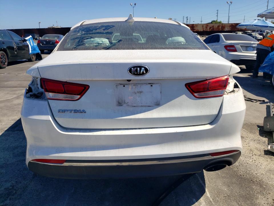 2016 Kia Optima VIN 5XXGT4L39GG067465 COPART salvage auction — STRIPPED, Ca - Salvage Certificate, sold $550 on 2026-07-15 (photo 6)