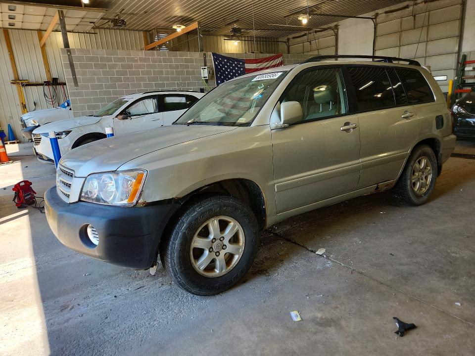 2003 Toyota Highlander VIN JTEGF21A330104711 COPART salvage auction — REAR END, MO - CERT OF TITLE-PRIOR SALVAGE, sold $70 on 2026-07-28 (photo 1)