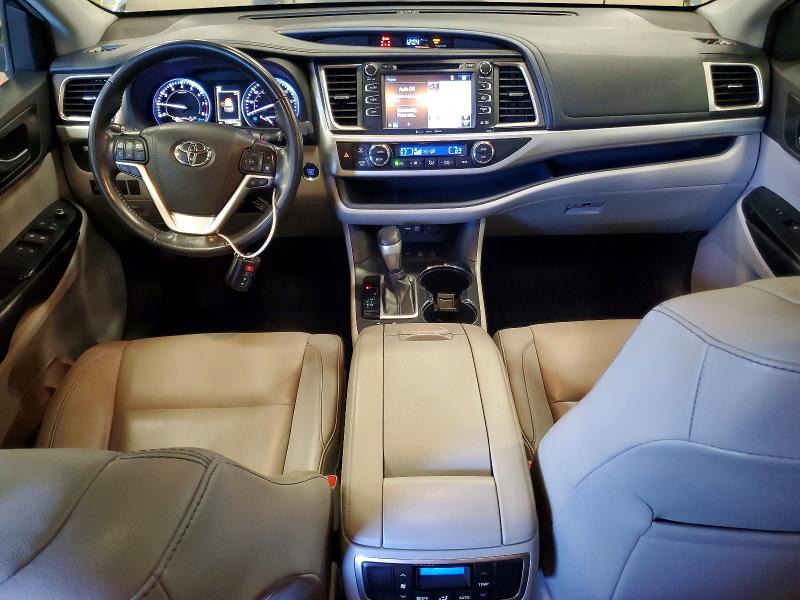 2019 Toyota Highlander VIN 5TDJZRFHXKS708977 COPART salvage auction — HAIL, Mn - Cert Of Title-Salvage, sold $5,900 on 2026-07-28 (photo 8)