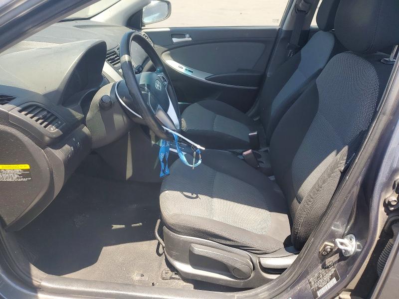 2012 Hyundai Accent VIN KMHCT5AEXCU015013 COPART salvage auction — FRONT END, Ca - Salvage Certificate, sold $575 on 2026-07-13 (photo 7)