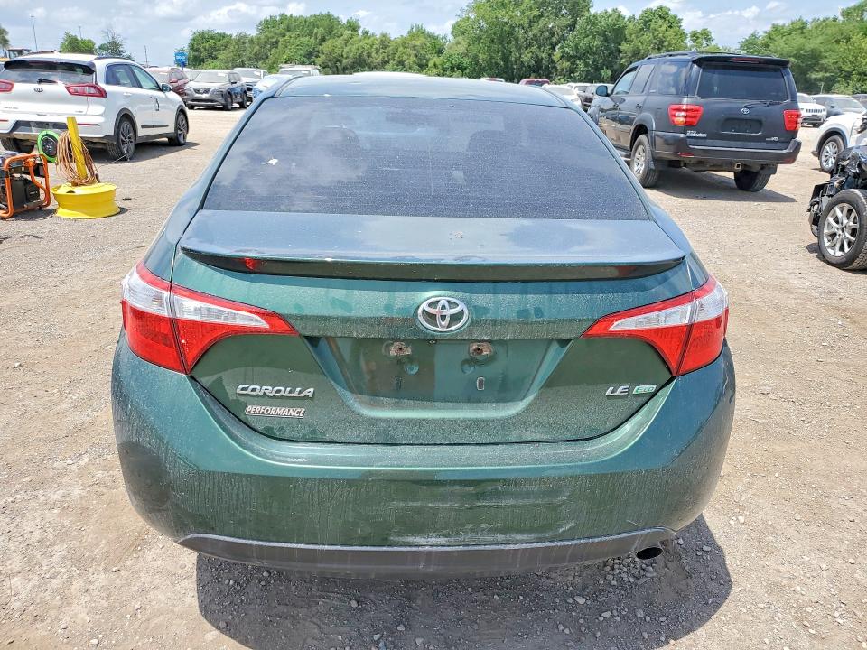 2015 Toyota Corolla VIN 5YFBPRHE4FP184091 COPART salvage auction — HAIL, Ia - Cert Of Title-Salvage Title, sold $80 on 2026-07-24 (photo 6)