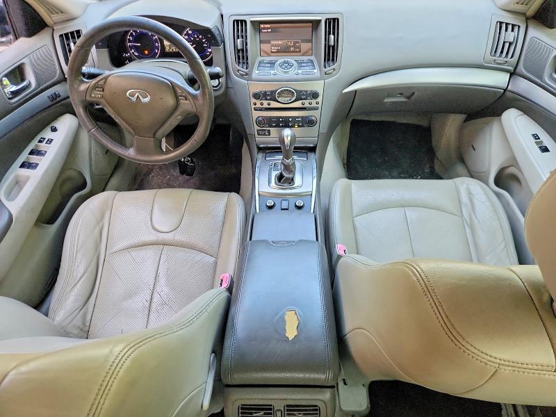2011 Infiniti G37 VIN JN1CV6AR6BM350813 COPART salvage auction — FRONT END, Vt - Certificate Of Title, sold $750 on 2026-07-13 (photo 8)