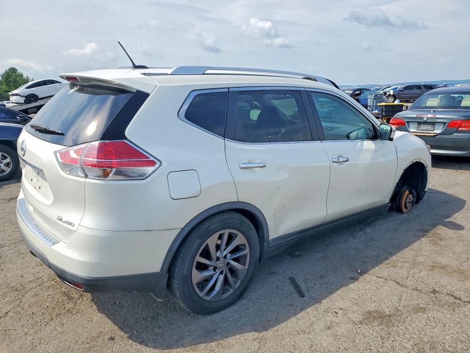 2016 Nissan Rogue VIN KNMAT2MVXGP712479 COPART salvage auction — FRONT END, Pa - Certificate Of Salvage, sold $1,750 on 2026-07-17 (photo 3)