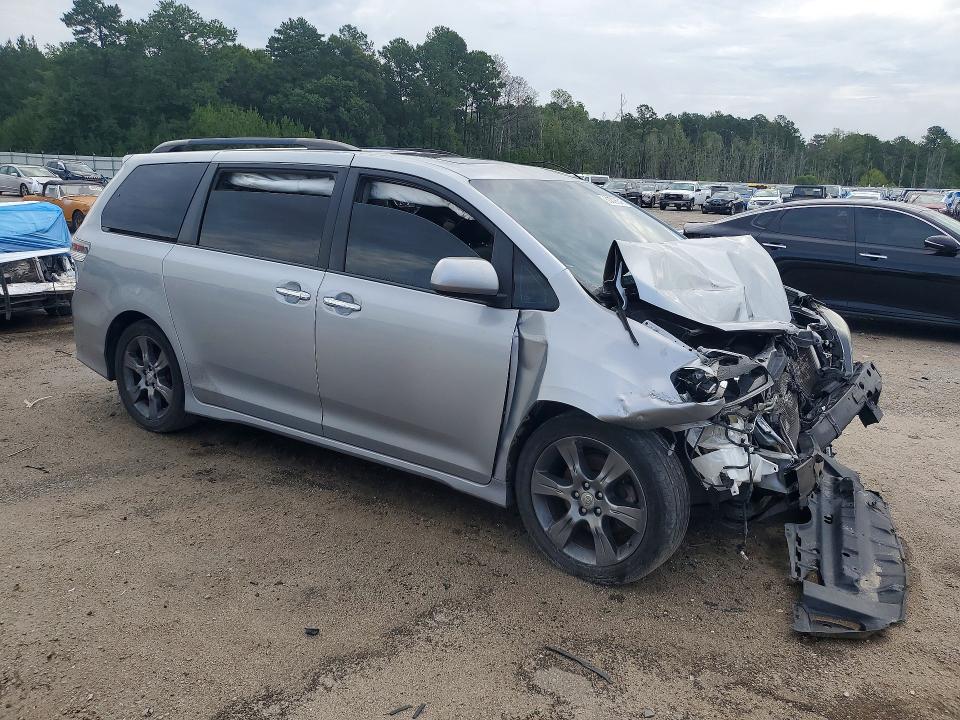 2016 Toyota Sienna VIN 5TDXK3DC6GS729920 COPART salvage auction — FRONT END, Sc - Certificate Of Title, sold $1,250 on 2026-07-22 (photo 4)