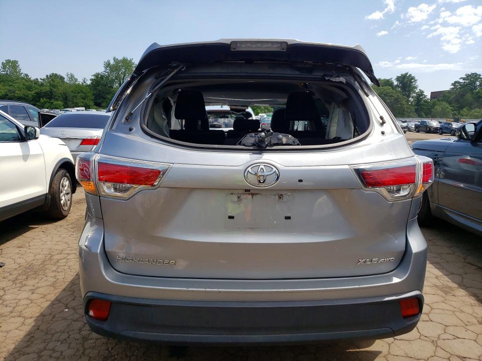 2015 Toyota Highlander VIN 5TDJKRFHXFS102637 COPART salvage auction — SIDE, Ct - Cert Of Title-Salvage, sold $6,100 on 2026-07-10 (photo 6)