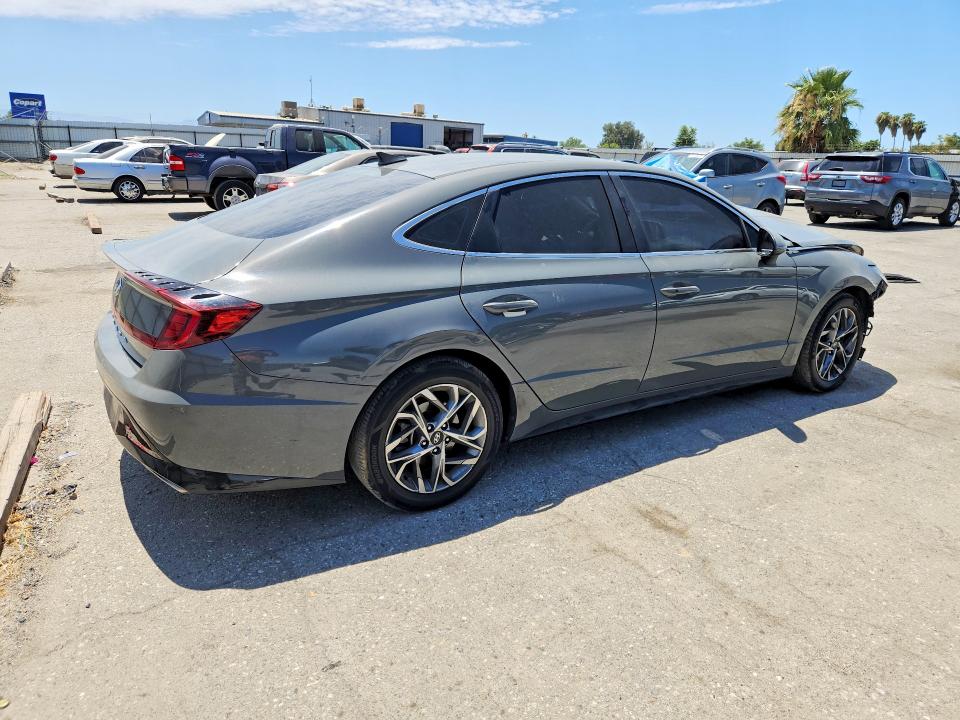 2020 Hyundai Sonata VIN 5NPEL4JA2LH038705 COPART salvage auction — FRONT END, Ca - Salvage Certificate, sold $3,400 on 2026-07-31 (photo 3)