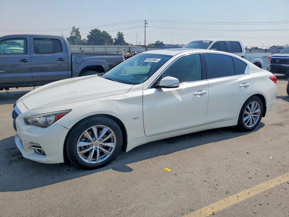 2017 Infiniti Q50 VIN JN1EV7AP1HM743320 COPART salvage auction — FRONT END, ID - CERT OF TITLE -REBUILT SALVAGE, sold $2,000 on 2026-08-27 (photo 1)
