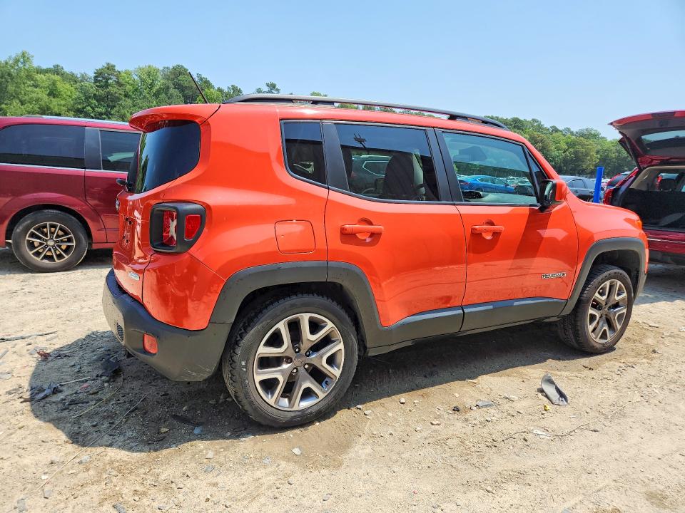 2017 Jeep Renegade VIN ZACCJBBB5HPF58341 COPART salvage auction — REAR END, De - Salvage Certificate, sold $250 on 2026-08-04 (photo 3)