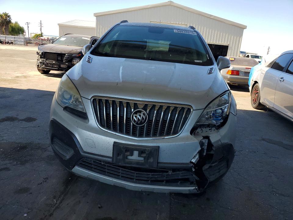 2014 Buick Encore VIN KL4CJASB0EB592584 COPART salvage auction — FRONT END, Ca - Salvage Certificate, sold $1,500 on 2026-07-27 (photo 5)