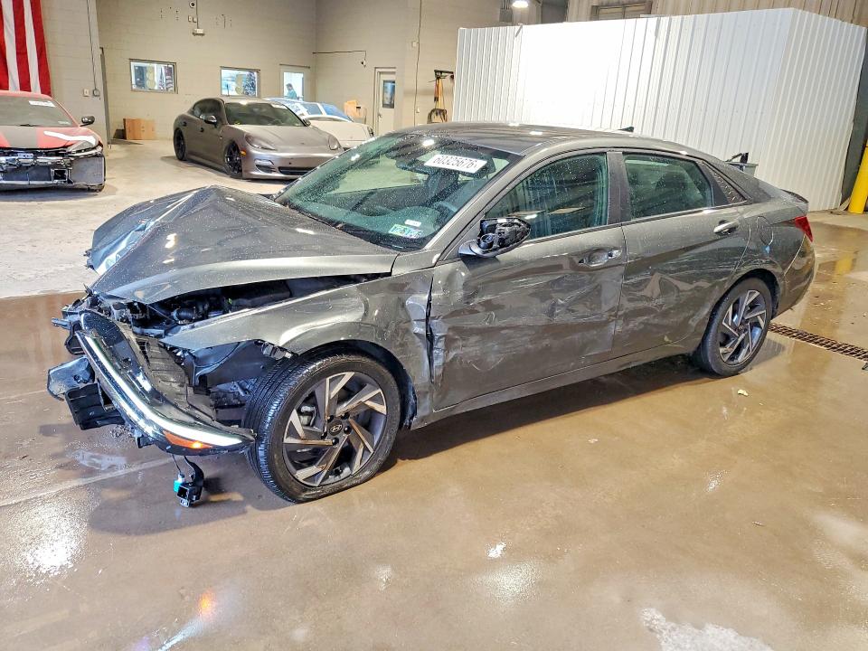 2025 Hyundai Elantra VIN KMHLM4DG5SU053185 COPART salvage auction — FRONT END, PA - CERTIFICATE OF SALVAGE, sold $2,600 on 2026-07-29 (photo 1)