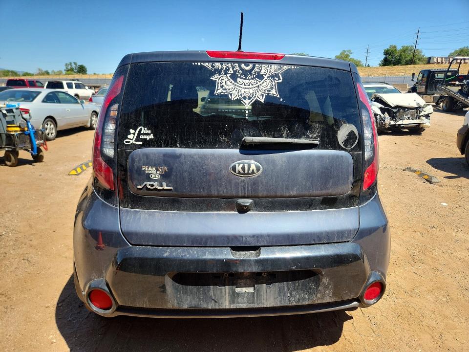 2016 Toyota Soul VIN KNDJP3A5XG7343038 COPART salvage auction — MECHANICAL, CO - DIS/DLR/EXP ONLY CLEAN TITLE, sold $625 on 2026-07-27 (photo 6)