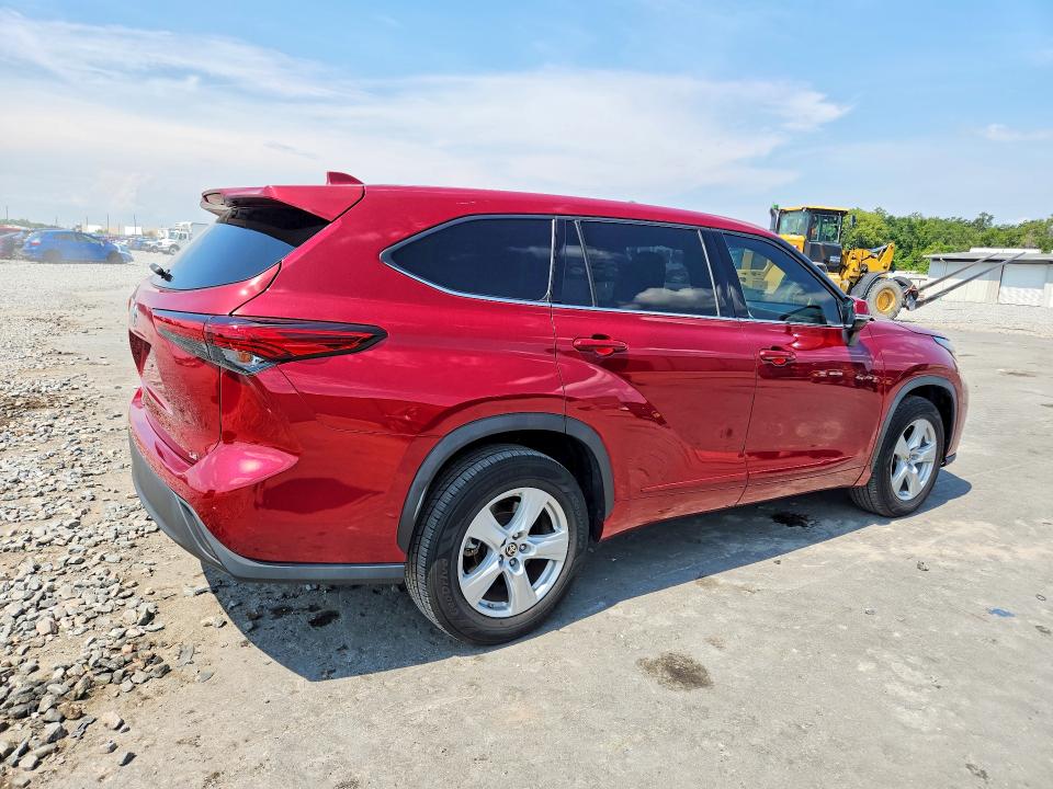 2020 Toyota Highlander VIN 5TDZZRAH0LS506502 COPART salvage auction — MINOR DENT/SCRATCHES, Fl - Certificate Of Title, sold $13,300 on 2026-07-29 (photo 3)