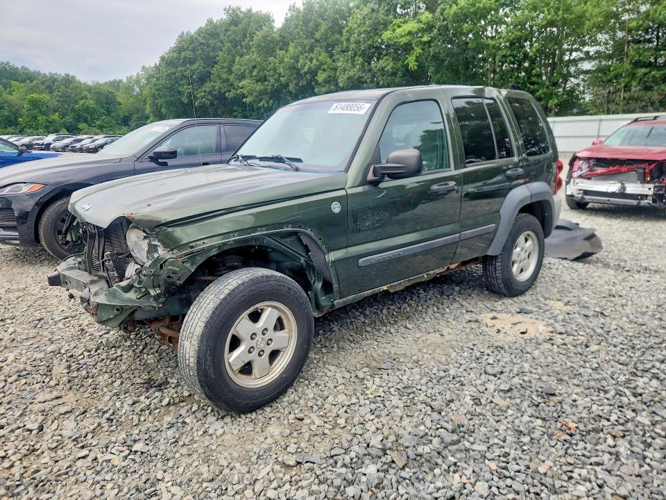 2007 Jeep Liberty (north america) VIN 1J4GL48K07W518646 COPART salvage auction — FRONT END, Ma - Cert Of Title-Reconstrctd Coll, sold $400 on 2026-08-12 (photo 1)
