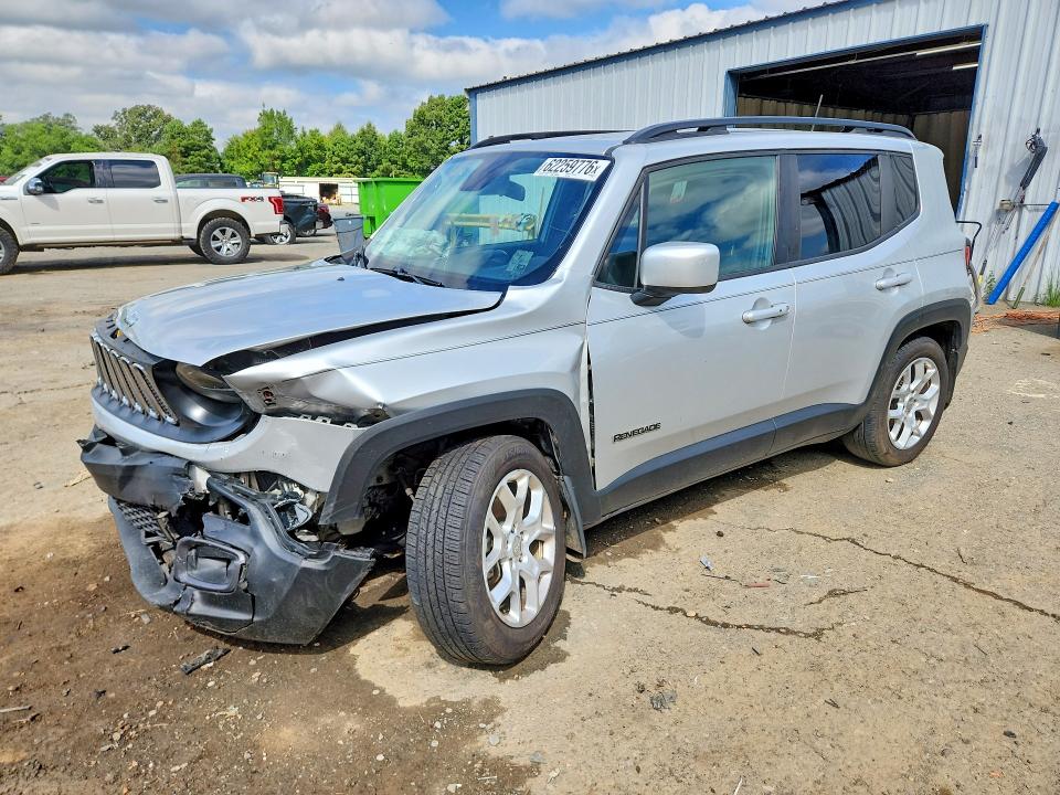 2018 Jeep Renegade VIN ZACCJABB8JPJ07854 COPART salvage auction — FRONT END, La - Cert Of Title-Salvage, sold $400 on 2026-08-13 (photo 1)